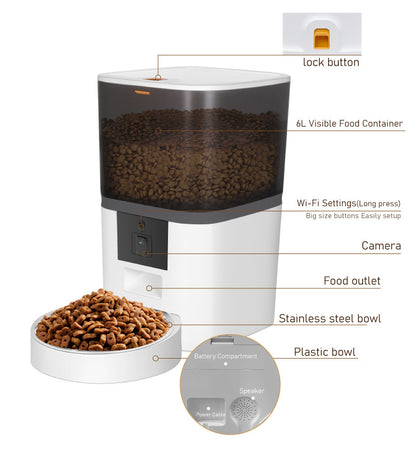 Pet Feeder with Camera and Voice recorder