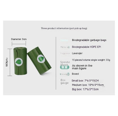 Degradable  Pet Stool Bag Boxed With Dispenser